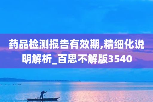 药品检测报告有效期,精细化说明解析_百思不解版3540