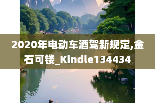 2020年电动车酒驾新规定,金石可镂_Kindle134434