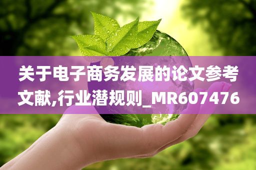 关于电子商务发展的论文参考文献,行业潜规则_MR607476