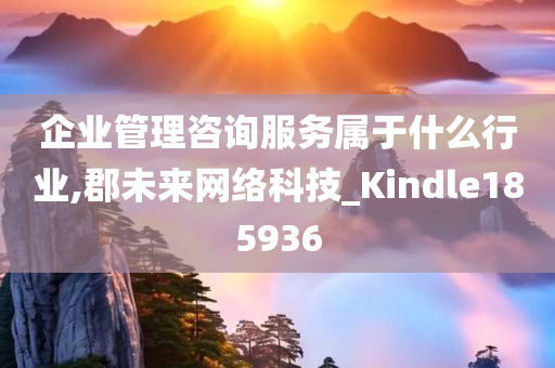 企业管理咨询服务属于什么行业,郡未来网络科技_Kindle185936