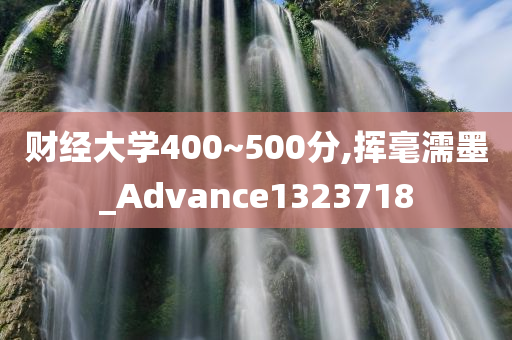 财经大学400~500分,挥毫濡墨_Advance1323718