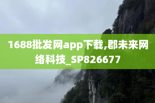 1688批发网app下载,郡未来网络科技_SP826677