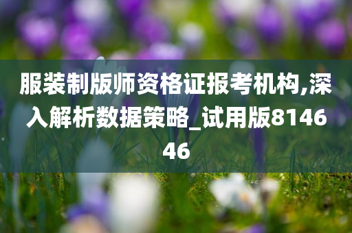 服装制版师资格证报考机构,深入解析数据策略_试用版814646