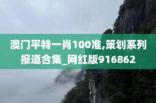 澳门平特一肖100准,策划系列报道合集_网红版916862