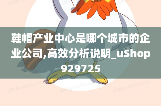 鞋帽产业中心是哪个城市的企业公司,高效分析说明_uShop929725