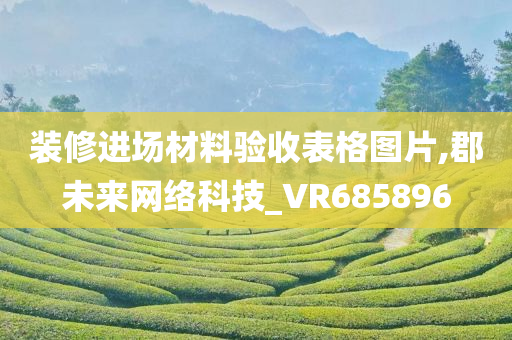 装修进场材料验收表格图片,郡未来网络科技_VR685896