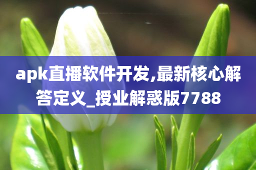 apk直播软件开发,最新核心解答定义_授业解惑版7788