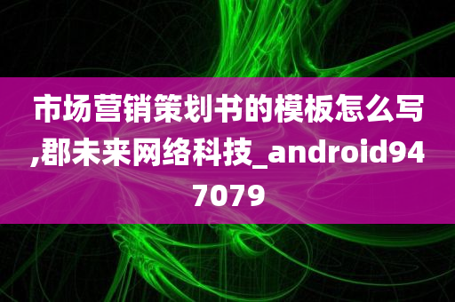 市场营销策划书的模板怎么写,郡未来网络科技_android947079