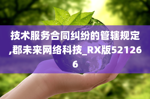 技术服务合同纠纷的管辖规定,郡未来网络科技_RX版521266