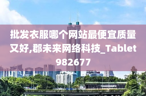 批发衣服哪个网站最便宜质量又好,郡未来网络科技_Tablet982677