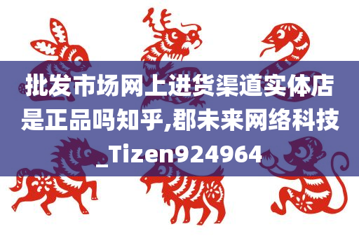 批发市场网上进货渠道实体店是正品吗知乎,郡未来网络科技_Tizen924964