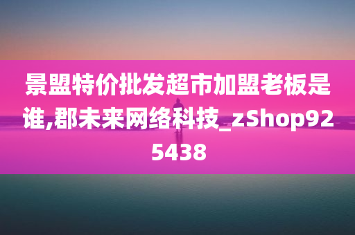 景盟特价批发超市加盟老板是谁,郡未来网络科技_zShop925438