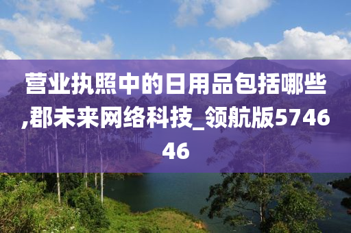 营业执照中的日用品包括哪些,郡未来网络科技_领航版574646