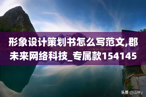 形象设计策划书怎么写范文,郡未来网络科技_专属款154145