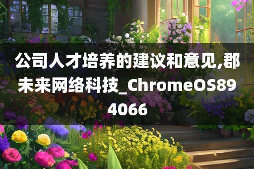 公司人才培养的建议和意见,郡未来网络科技_ChromeOS894066