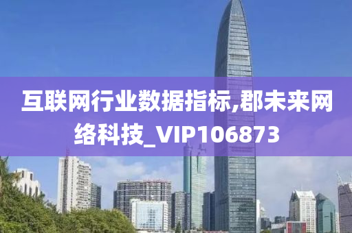 互联网行业数据指标,郡未来网络科技_VIP106873