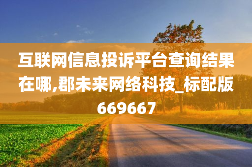 互联网信息投诉平台查询结果在哪,郡未来网络科技_标配版669667