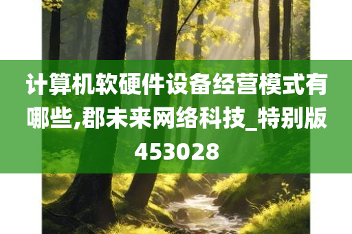 计算机软硬件设备经营模式有哪些,郡未来网络科技_特别版453028