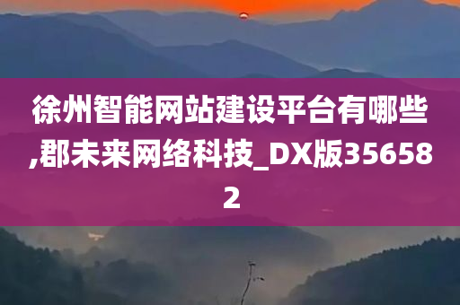 徐州智能网站建设平台有哪些,郡未来网络科技_DX版356582