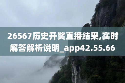 26567历史开奖直播结果,实时解答解析说明_app42.55.66