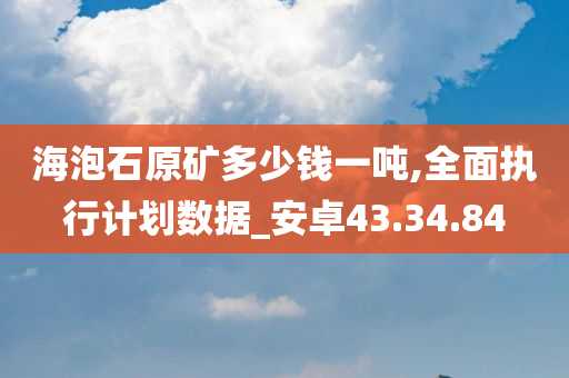 海泡石原矿多少钱一吨,全面执行计划数据_安卓43.34.84