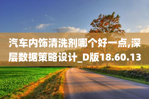 汽车内饰清洗剂哪个好一点,深层数据策略设计_D版18.60.13