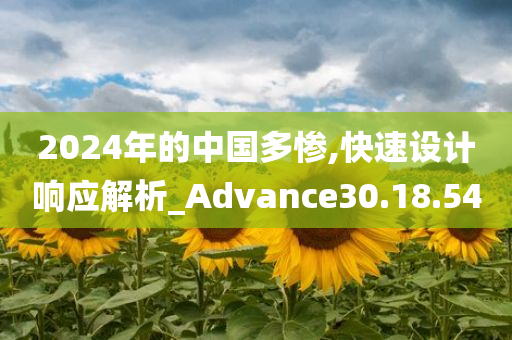 2024年的中国多惨,快速设计响应解析_Advance30.18.54