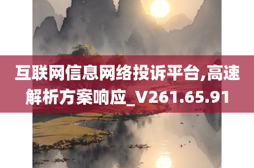 互联网信息网络投诉平台,高速解析方案响应_V261.65.91