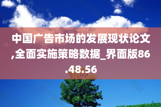 中国广告市场的发展现状论文,全面实施策略数据_界面版86.48.56